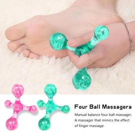 HESUSUSI 2 Stück 4 Punkt Triggerpunkt Massagegerät Body Massager Trigger Triggerpunkt Drücker Point Triggerpunktmassage für effektive Selbstmassage Körpermassagegerät für Rücken, Nacken, Arme, Beine