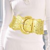 Nicute Sequin Waist Belt Wide Sparkly Dress Belts Elastic Waistband