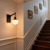 Pathson Vintage Milk White Wall Sconce, On Off Switch Design,