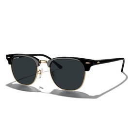 MERRY'S Classic Square Semi-Rimmed Polarized Sunglasses for Men Women S6016
