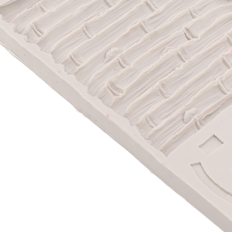 Silicone Mold Safe Elastic Grey Leaves Bamboo Design Tear Resistant