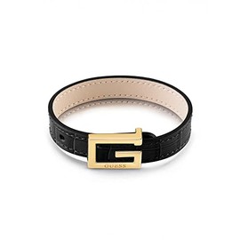 Guess Leather Glam Bracelet JUBB01216JWYGBKT-U Brand One Size Leather No Gemstone, Leather, No Gemstone