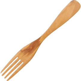 Wooden Fork, Salad Fork, Cutlery, Approx. 7.1 inches (18 cm), Olive Natural Wood TL190905OL