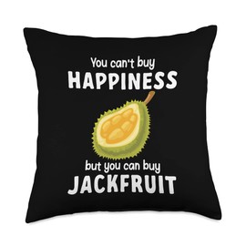Crazy About Eating Jackfruits You Cant Happiness But You Can Buy Jackfruit Throw Pillow, 18x18, Multicolor