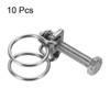 sourcing map 10Pcs Double Wire Hose Clamp, 17-20mm Adjustable Stainless