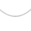 Tuscany Silver Women's Sterling Silver Box Necklace, Silver