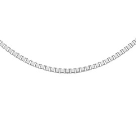 Tuscany Silver Women's Sterling Silver Box Necklace, Silver