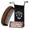 Beardilizer Premium Beard Comb for Men - 100% Natural Black