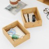 Wisuce Bamboo Desk Organizer - Mini Desktop Drawer Tabletop Storage