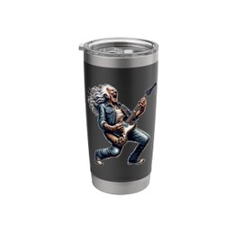 Baby Boomer Rock and Roll Senior Citizen Rock Star Guitarist Stainless Steel Insulated Tumbler