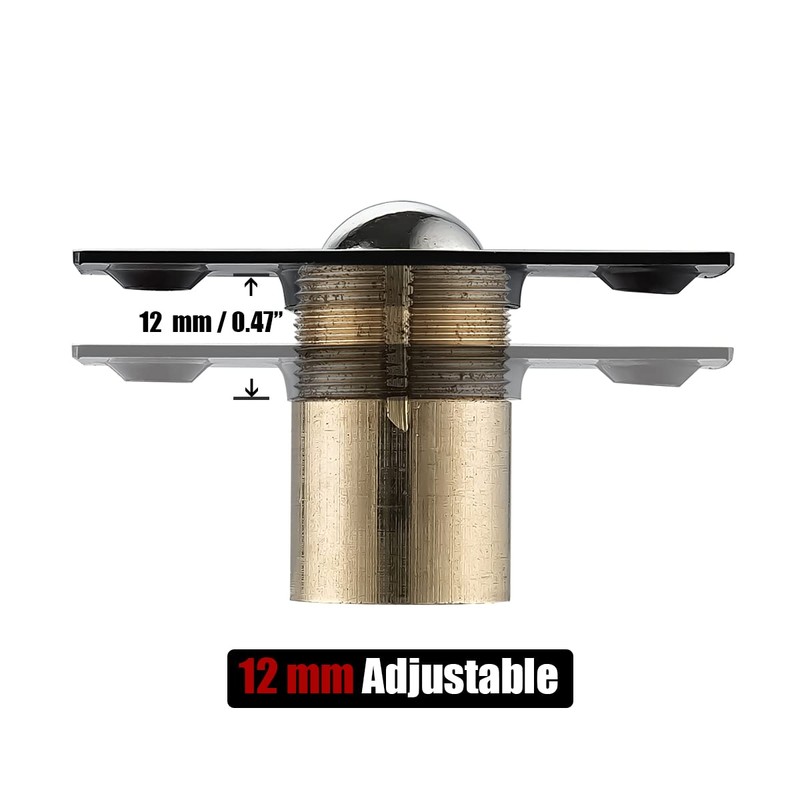 JQK Closet Door Ball Catch Hardware, Stainless Steel Catch Adjustable