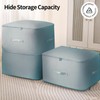 Fycyko Pack of 2 Ultra Space-Saving Self-Compressing Organiser, Underbed Storage