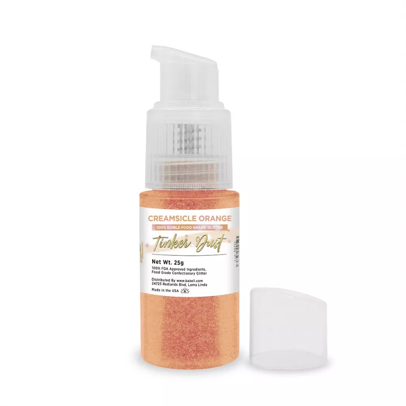 Bakell Creamsicle Orange Tinker Dust Edible Glitter Spray Pump