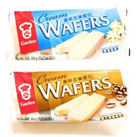 Garden Cream Wafers Combo-Vanilla Flavour.Cappuccino Flavour(7 Oz Each)