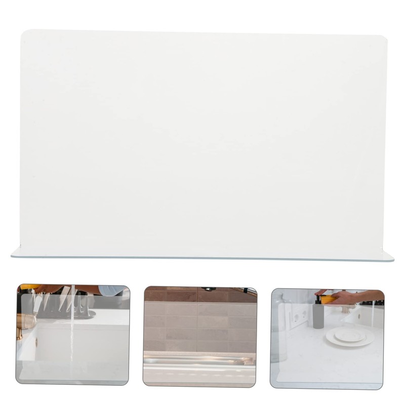 Mobestech Bathtub Splashing Guard Kitchen Sink Board for Bathroom PVC