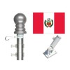 2x3 Foot Peru Polyester Flag Display Set Also Includes 1