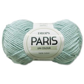 Frida's Wollhaus Drops 50 g Paris Cotton Summer Yarn Baby Yarn Knitting Crochet 54 Colours (Plain Colour 29 | Ice Blue)