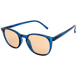 M7 Annie Small Round Eye Ultimate Computer & Driving Glasses Crystal Blue