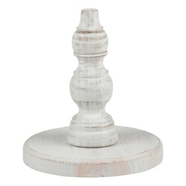 Glory Haus Wood Stand for Toppers - Rustic Wooden Display Stand, 5.5" x 7.5", Round Base Home Decor for Indoors or Outdoors, Farmhouse Decorations