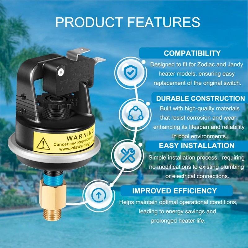 for Zodiac Replacement for Jandy Zodiac R0013200 Laars Pool Heater