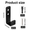 AOROPS Pack of 6 Heavy Duty Wall Hooks, J Shape