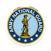 Army National Guard car bumper sticker 4" x 4"