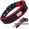 Black Rhino Dog Collars for Medium Dogs - Adjustable Reflective