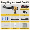 SPRHUIIG Cordless Electric Caulking Gun Automatic Battery Powered Caulk Gun