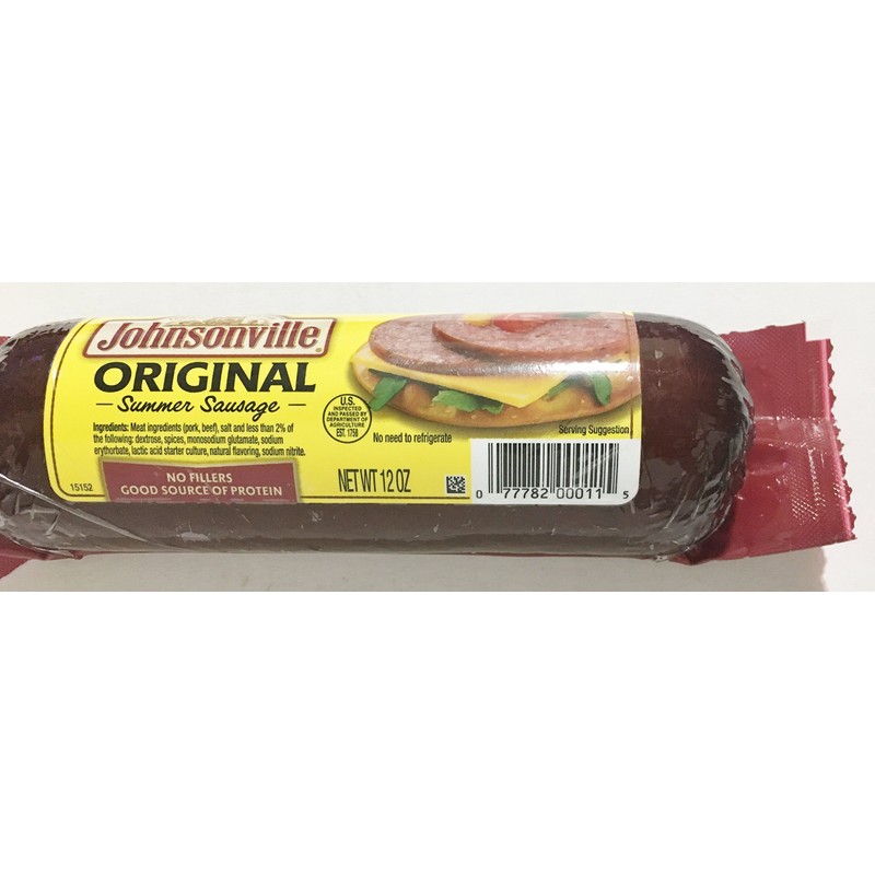 12oz Johnsonville Original Summer Sausage, Pack of 2