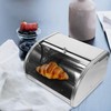 Alipis Bread Box Kitchen Storage Container Large Capacity Roll Top
