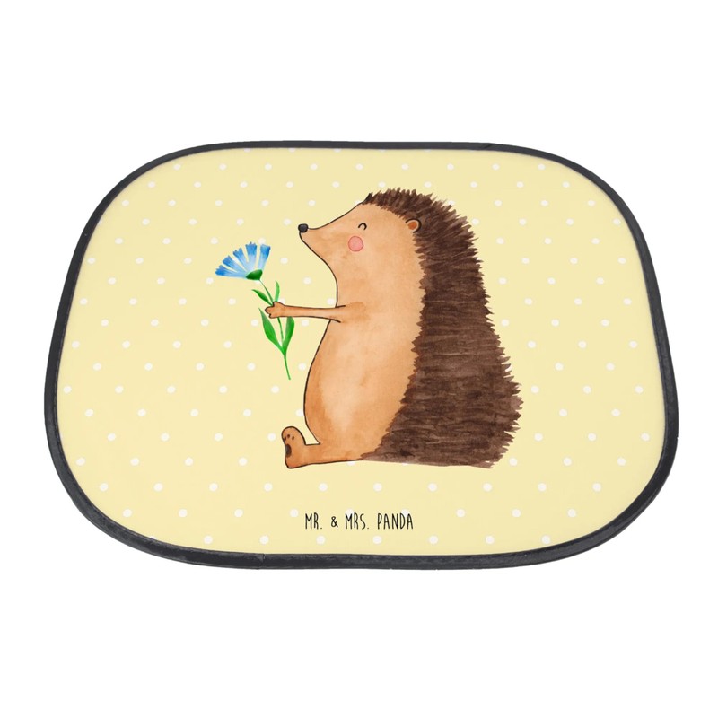 Mr. & Mrs. Panda Car Sun Shade Hedgehog Flowers -