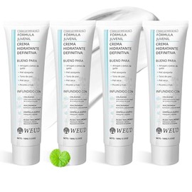 WEUD Crema Coreana Original, Crema Hidratante con Niacinamide, Centella Asitica, Colgeno, Hialuronato de Sodio, 100 Natural, Hipoalergnica, Crema...  