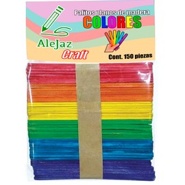 Palito de Madera Natural con 150 Piezas