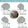 sourcing map Couch Arm Cover, Stretch Sofa Armrest Cover with