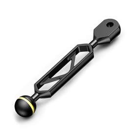 Sea Frogs 6" 15.24 cm Aluminium YS Adapter 1" Ball Arm for Connecting Strobe Video Light to Underwater Housing