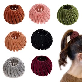 Pack of 7 Vintage Bird Nest Hair Clips Hair Clips with Bird Nest Ponytail Holder Haircut Bird Nest for Everyday Wedding Party Birthday Prom Valentine's Day Bridal Shower