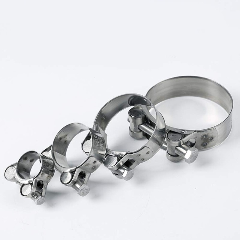 Liujiami 1-5pcs 304 Stainless Steel Pipe & Hose Clamp -