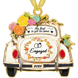 Sereney Engagement Gifts for Couples Engagement Ornament 2025, engagement Gifts for Women Best Gift for Newly Engaged Couple Bride to Be Bridal Shower Gift, Fiance, Friend, Daughter Christmas Ornamnet