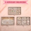 17Dec Acrylic Jewelry Holder Organizer Box with 5 Display Clear