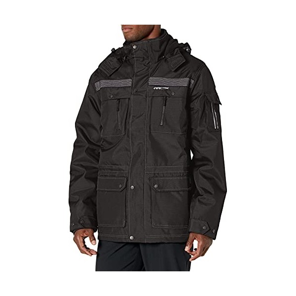Arctix Men's Performance Tundra Jacket With Added Visibility, Black, Small
