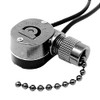 Ceiling Pull Chain Switch ZE-109M Zing Ear Metal Pull Chain Light Switch ON-Off Pull Chain Switch Ceiling Fan Lamp Light Switch (Black Bronze)
