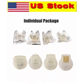 Unbranded Replace Disposable 25/64/10 Pins Gold Plated Cartridge Tips for RF Machine - 64pins cartridge, 20pcs