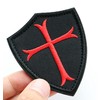 Knights Templar Shield Patch (Cross Symbol / Coat of Arms)