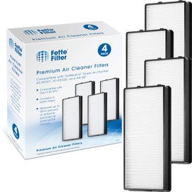 Fette Filter - Air Cleaner Replacement Filters Compatible with HoMedics Tower Air Cleaner Replacement Filters AT-OFL for Models #'s AT-PET01, AT-PET02 and AR-45. Pack of 4 True Hepa Filters
