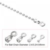sourcing map Ball Chain Connector, Stainless Steel Pull Loop Crimp