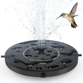 AUTGA Solar Fountain Pump 1.4W Floating for Bird Bath Pond