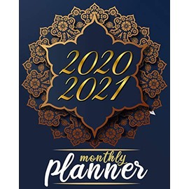 2020-2021 Monthly Planner: Blue Sky 8x10inch 2 Years Monthly Planner Calendar Schedule Organizer From January 1,2020 to December 31,2021 (24 Months ... With Holidays and Motivational Quotes