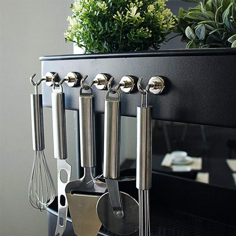 ZFYQ Magnetic Hooks, 16mm Powerful Magnets 20lbs Hooks, Great for