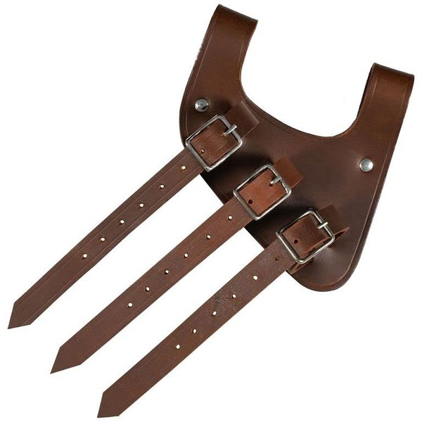 Mythrojan Renaissance Leather Right Hand Sword Frog LARP Costume Accessory
