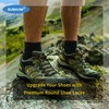 SUBAUM 2 PAIRES Round Strong Work Boot Laces,Heavy Duty Shoe